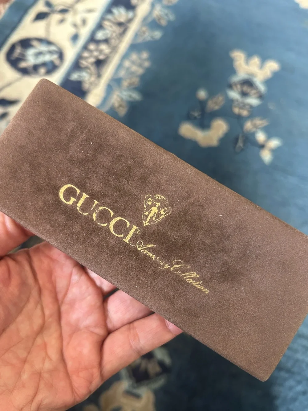 Gucci Vintage 2tone Double G Keychain NIB